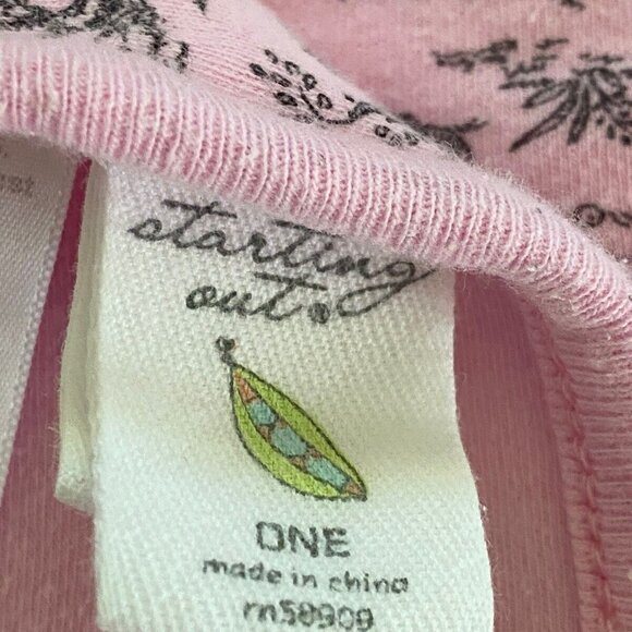 Starting Out Pink White ABC Toile Baby Girl Blanket Lovey Cotton 24"X30" Vintage - Picture 6 of 16